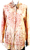 ACNE Studios SWEDEN. Brown Cotton Printed Long Sleeve Button Down Shirt