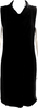 Joseph LONDON.  Black Drape Neck Sleeveless A-Line Dress
