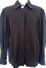 Meryll Rogge Belgian. Black Big Collar Cotton Poplin Contrast Stitch Shirt  2025 Paris Andam Fashion Award Winner