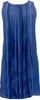 TOMORROWLAND JAPAN. BALLSEY. Blue Silk, Lined sleeveless Shirt Dress