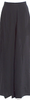 Donna Karan NYC. Black Rayon Extra Wide Leg Pants
