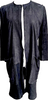 Ann Demeulemeester Belgium. Black Collarless Leather Suede, Rayon Lined Coat