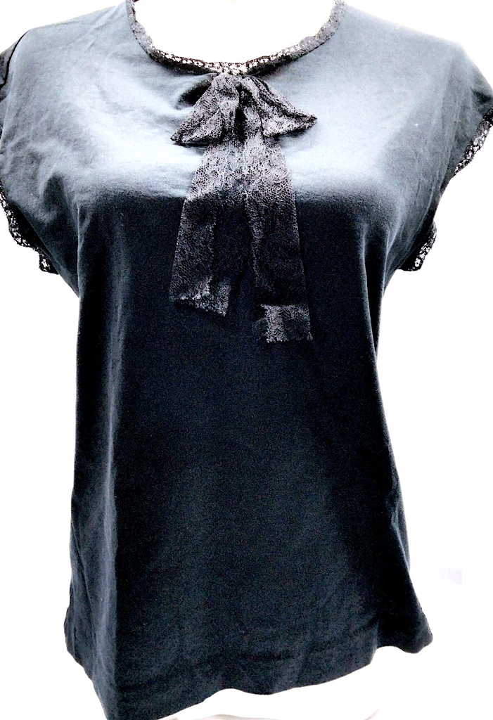 DOLCE&GABBANA ITALY. Black Cotton Top