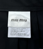 Miu Miu Italy. Vintage A Line Webbing-Trimmed Pleated Mini Skirt Star Button