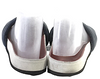 Isabel Marant Paris. Navy Leather Quilted Single Strap Slide Sandals Size 39