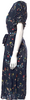 Caron Callahan NY. Cotton Blue Flower Midi Dress