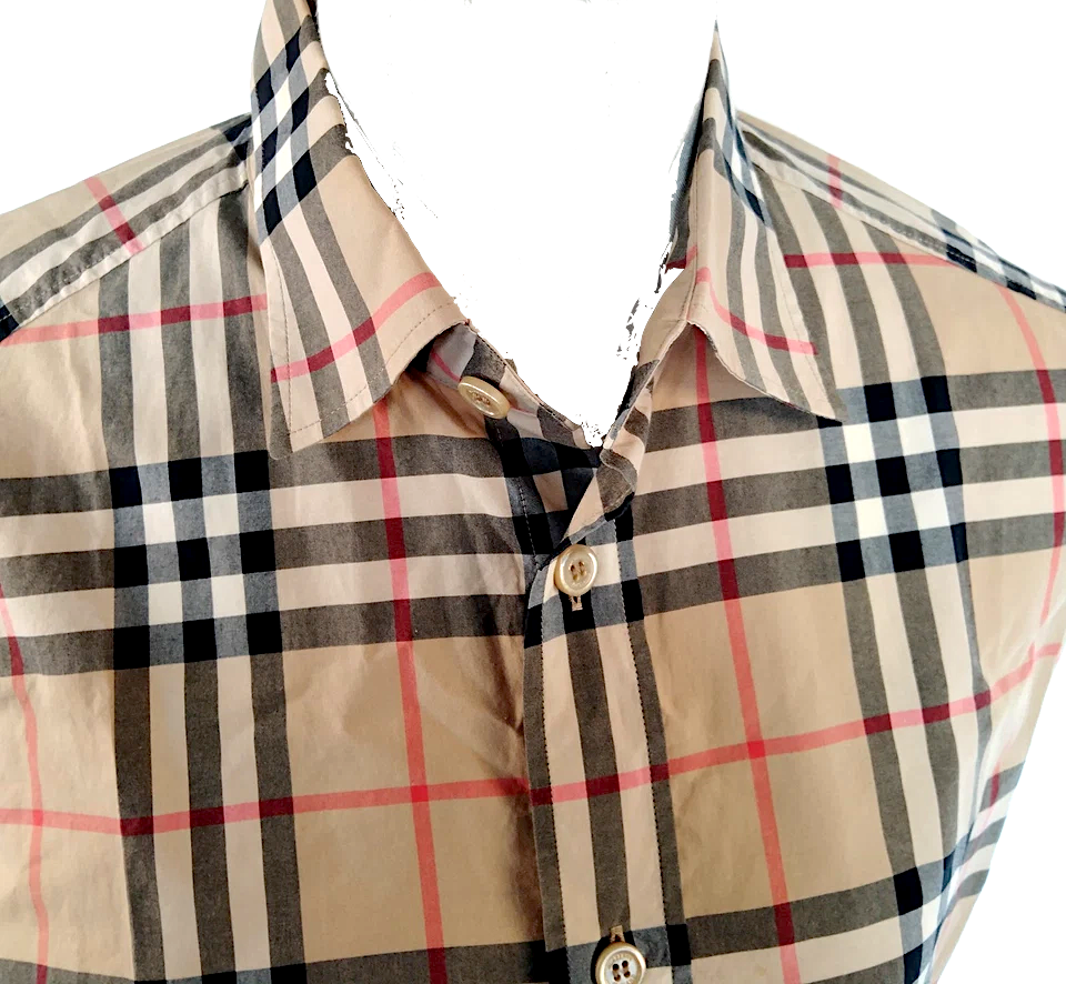 Burberry London Vintage Classic Burberry Cotton Button Top