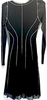 JEAN PAUL GAULTIER PARIS. FUZZI. NEW. NWOT. Long Sleeve Black Tulle Dress