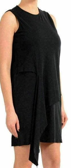 Maison Margiela MM6 Paris. NEW. NWT. Black Sleeveless Sheath Dress