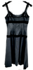 Valentino Garavanni Italy. Black Silk, Acetate Blend Dress