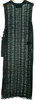 UNITED TOKYO Japan. Black Cotton/Poly Shirring Sheath Dress