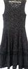 COMME des GARCONS JAPAN. TRICOT. Black Cutwork Sleeveless Dress