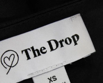 The Drop Japan. Black  V Neck Sleeveless Full Length Slip Dress
