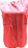 CHANEL PARIS. Vintage Burgundy Red Silk Chanel Buttons Shoulder, and Back Top