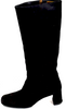 Miu Miu Italy. Black Suede Leather Boots Block 2.5