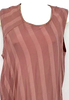 Humanoid Amsterdam.Sleeveless boxy long wide pink stripe silky Sieko maxi dress