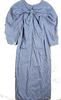 Caron Callahan NYC. Blue Cotton/Tencel Gingham 3/4 Sleeve Maxi Dress