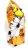 Dolce & Gabbana Italy. Orange Cotton Rayon Floral Blouse/Top