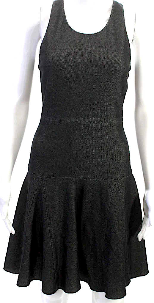 Rag & Bone NY. Gray Cotton Fit &  Flare Sleeveless Dress