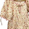 PINK HOUSE JAPAN. Pink/Reds Flower Print Tiered Tunic Blouse