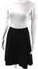 Prada Italy. Midnite Blue Wool Pleated Pinstriped High Waisted Midi Skirt