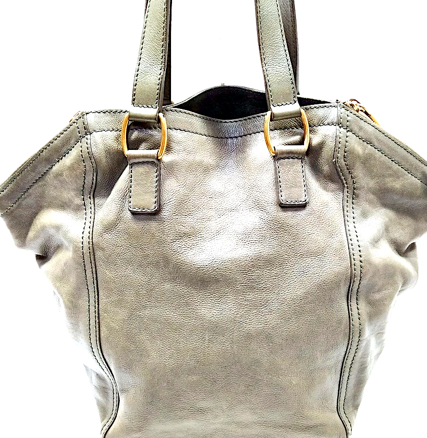 Yves Saint Laurent PARIS. Vintage Distressed Leather Classic Shoulder Bag / Hand Bag GUARANTEED AUTHENTIC