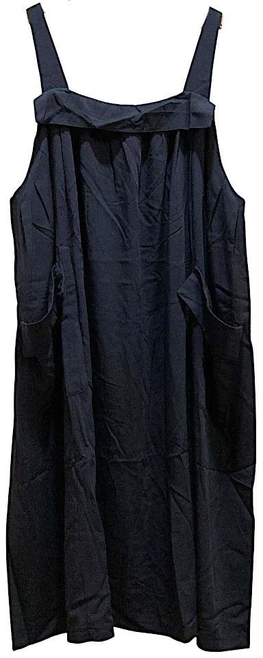 Yohji Yamamoto Japan. Y's for living  Navy Rayon Sleeveless Long Dress