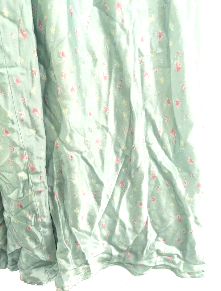 Ghost London UK. Tanya Sarne  Blue Floral 100% Viscose Sleeveless Long V-Neck Maxi Dress