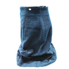 Chanel Paris. Navy Blue Chanel Pin Cotton/Nylon Skirt