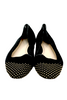 Loeffler Randall NY. Black Suede Studded Suede Ballet Flats