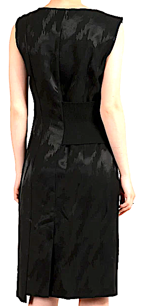 Maison Margiela Paris. NEW. NWOT. Black Rayon Blend Sleeveless Shift Dress