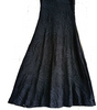 JEAN PAUL GAULTIER PARIS. FUZZI. Fuzzi Black Lace Mesh A Line Maxi Dress