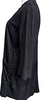 Ann Demeulemeester Belgium. Black Collarless Leather Suede, Rayon Lined Coat