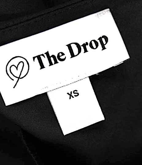 The Drop, Black Slip V Neck Sleeveless Full Length Dress