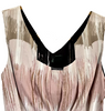 Benetton Vintage Print Sleeveless Belted Flare A Line Dress
