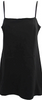 Reformation Black Pullover Spaghetti Strap Square Neck Mini Dress