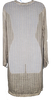 Transit Par Such Italy. Tan Sheer Minimalist Lagenlook Linen Tunic Top / Mini Dress