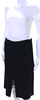 Chloe Paris. Iconic Navy Acetate Slit Front Knee Length Cargo Skirt