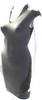Helmut Lang. Gray Cotton Darted V-Neck Zipped Midi Sheath Dress