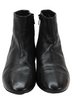 Balenciaga Paris. BlackLeather Studded Ankle Boots Size 37.5