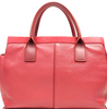 Chloe PARIS. Red Leather Shoulder Bag / Crossbody Strap Hand Bag