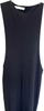 Nostrasantissima Italy. NEW. Black Cotton Maxi Tank Asymmetrical Dress