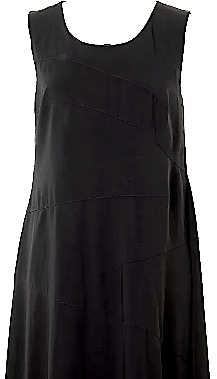 IVAN GRUNDAHL COPENHAGEN. Black Sleeveless Poly/Rayon Long Dress