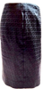 Fendi Italy. Black FF Logo Cotton, Rayon Skirt