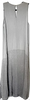 Transit Par Such Italy. Cotton Linen/Viscose Blend Gray Long Maxi Dress