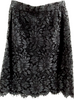 Yves Saint Laurent Paris. Black Nylon/Cotton Skirt