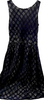 Fendi Italy. Black Cotton Blend Dress