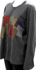 Comme Des Garcons JAPAN. SHIRT. Dark Gray Wool Crew Neck Zip Long Sleeve Top