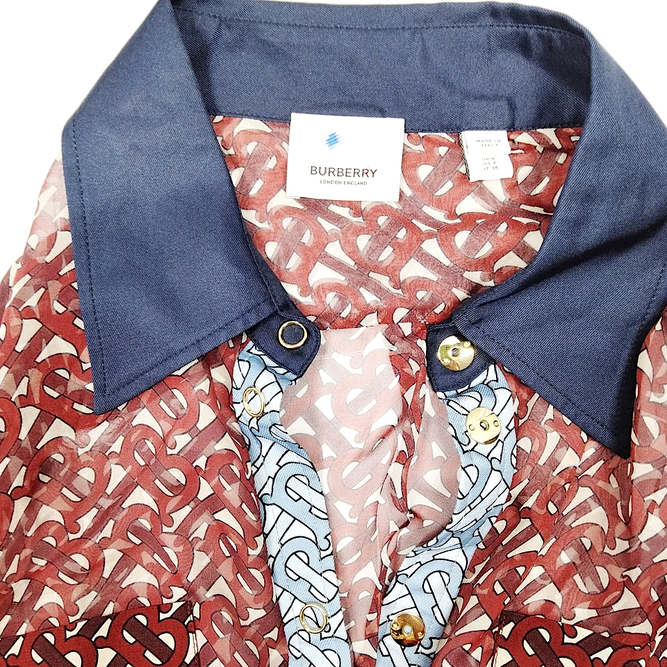 BURBERRY UK. Vintage Silk/Poly Blend Dress