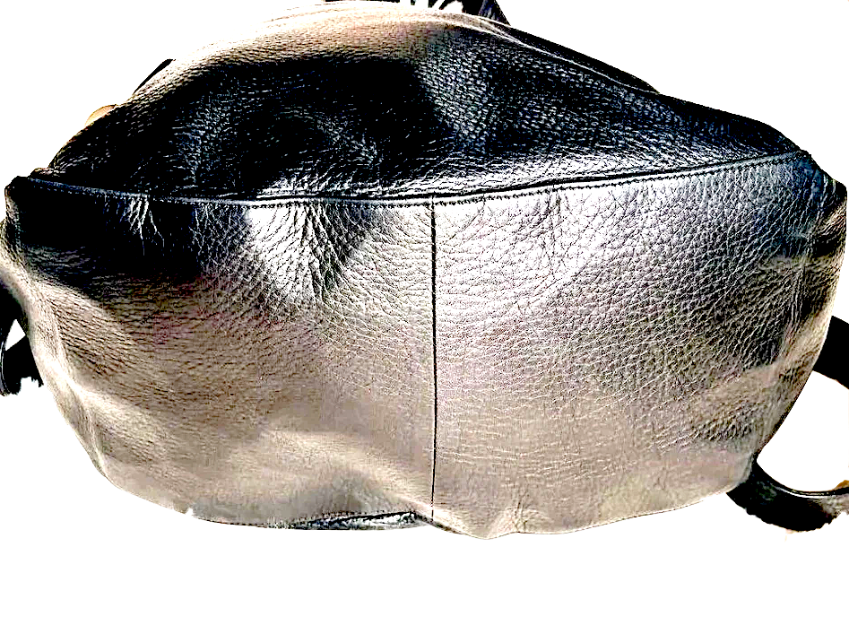 MICHIAMO JAPAN. Black Leather 2 Way Shoulder bag Crossbody Bag